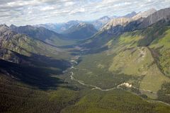 07 Spray River, Sundance Range, Sulphur Mountain, Cascade Mountain, Mount Rundle, Goat Range From Helicopter Between Lake Magog And Canmore.jpg